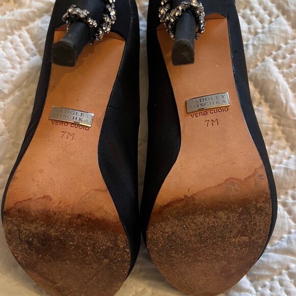 Badgley Mischka Bejeweled Peep toe pumps - Size 7 - Picture 3 of 12